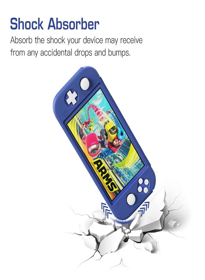 موكو جراب حماية MoKo لجهاز Switch Lite، غطاء سيليكون، ماص للصدمات، مقاوم للخدوش والانزلاق - أزرق - Image 5